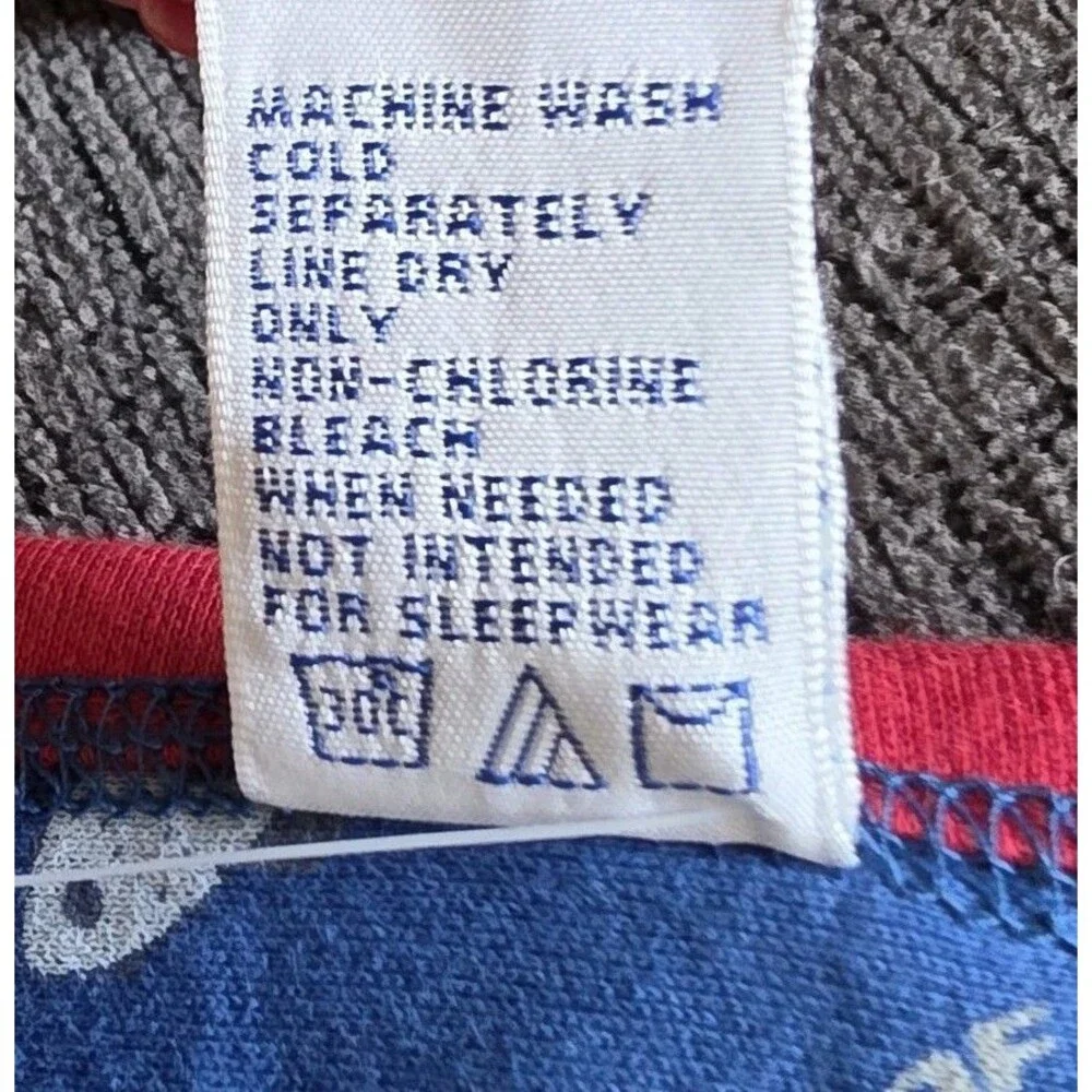 New Vintage Gymboree Baby Blanket Out Of Sight Red Blue Rocket Atomic Retro NWT